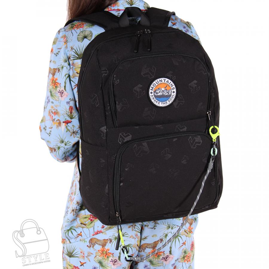 Рюкзак женский текстильный 494PW black Sikale в Нижнем Новгороде