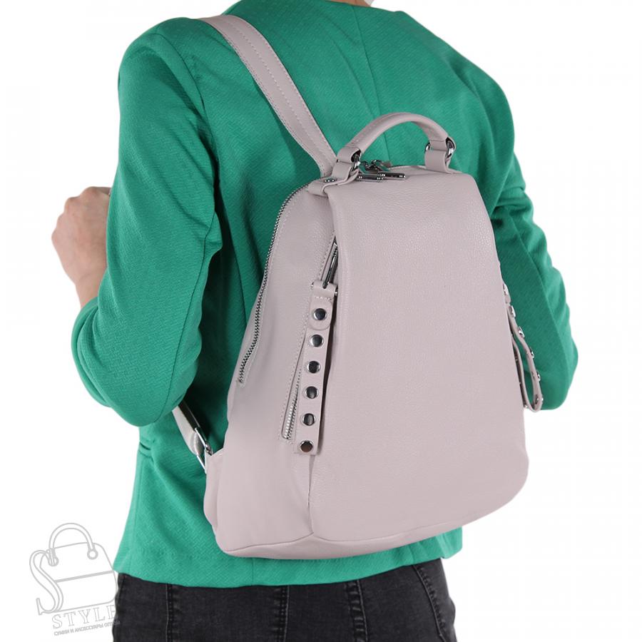 Рюкзак женский кожаный 19001 p.white Polina&Eiterou/50(дефект) в Нижнем Новгороде