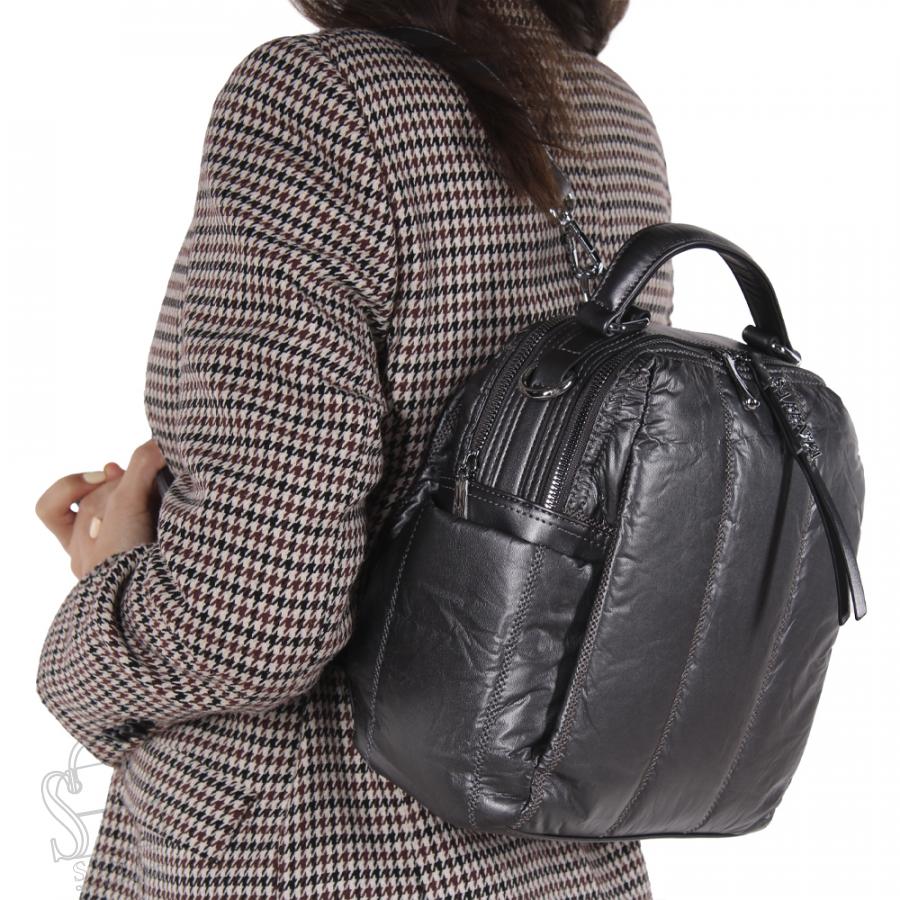 Рюкзак женский 69013-24 silver gray Velina Fabbiano - Safenta в Нижнем Новгороде