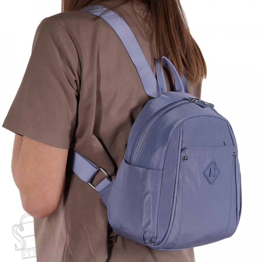 Рюкзак женский текстильный 3561OL l.blue OOL HKoule/20