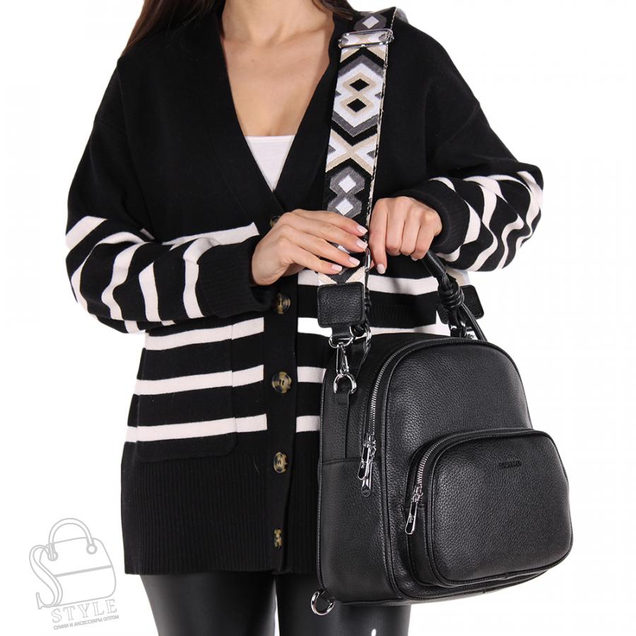 Рюкзак женский 670070-1 black  Velina fabbaino-Safenta/30 в Нижнем Новгороде