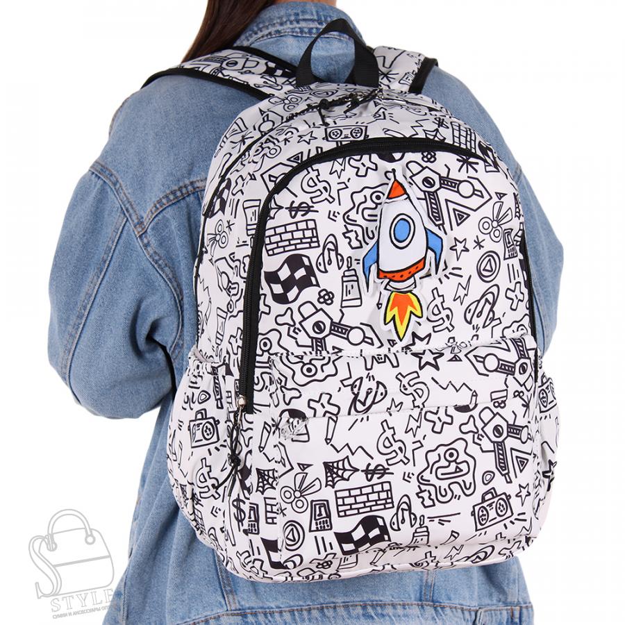 Рюкзак текстильный 5685PW black Sikaile  в Нижнем Новгороде