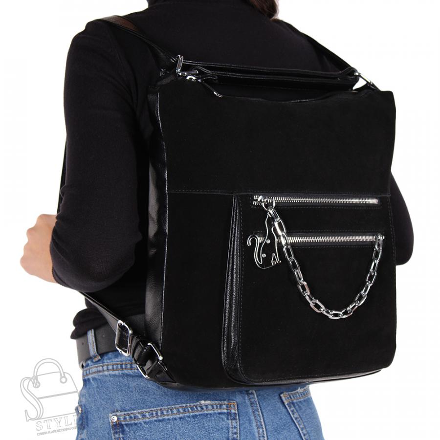 Рюкзак женский 3352AA black Polina&Eiterou/50  в Нижнем Новгороде