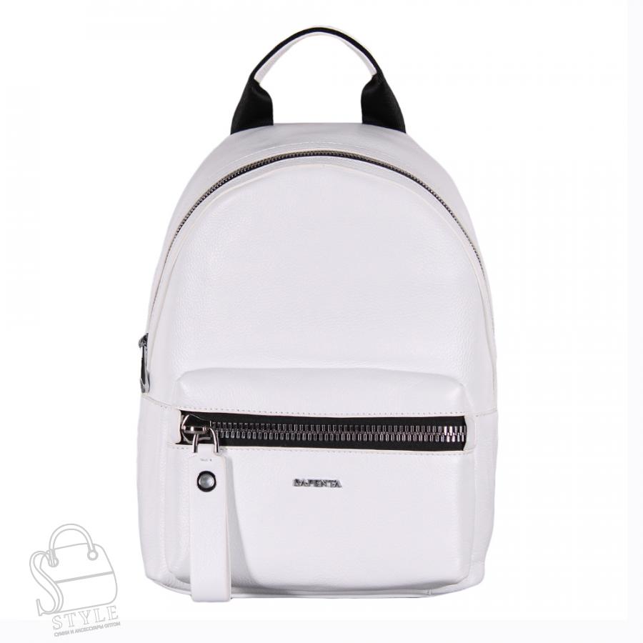 Рюкзак женский кожаный 99449 white Velina Fabbiano-Safenta/30  в Нижнем Новгороде