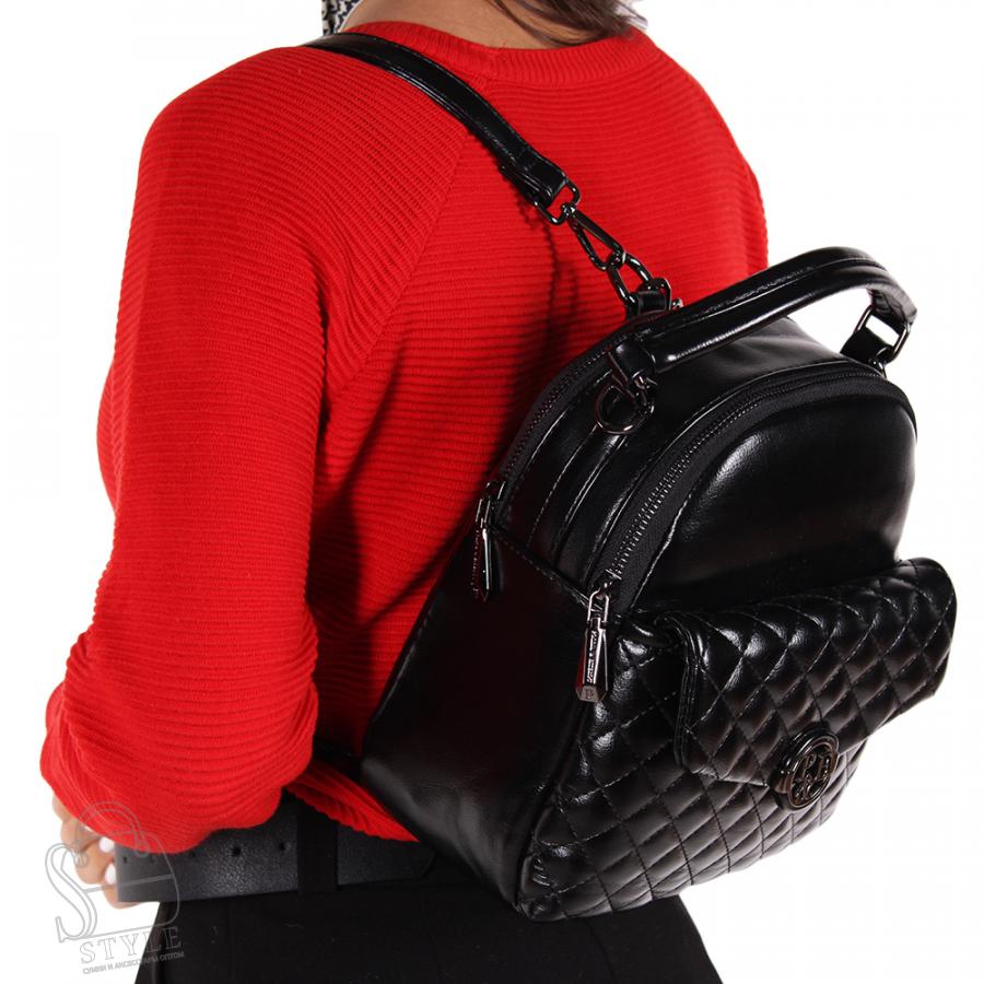 Рюкзак женский 3359-01 black Polina&Eiterou/50  в Нижнем Новгороде