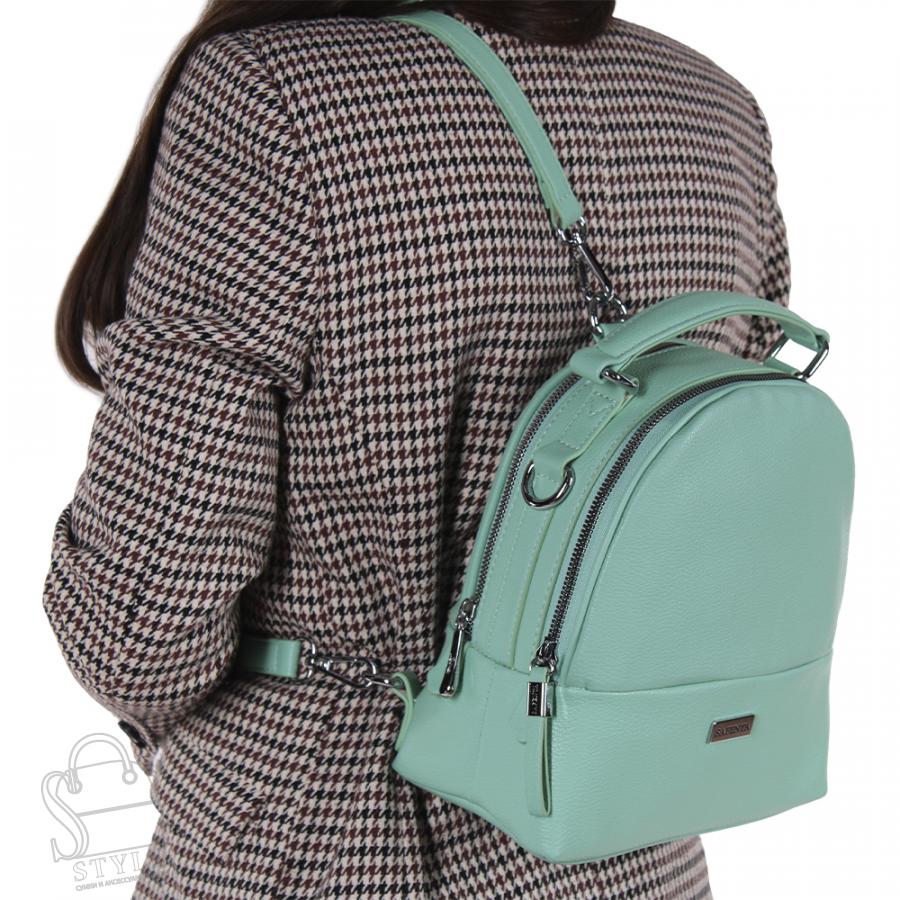 Рюкзак женский 670091 green Velina Fabbiano-Safenta/30 в Нижнем Новгороде