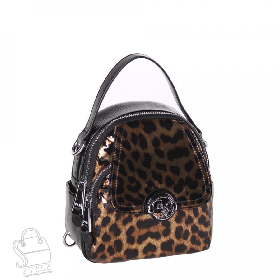 Рюкзак женский кожаный 21039-1СH black Polina&Eiterou  в Нижнем Новгороде