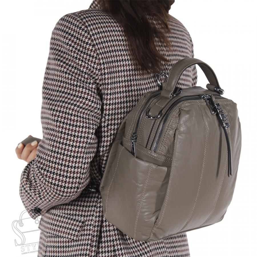 Рюкзак женский 69013-24 brown Velina Fabbiano - Safenta в Нижнем Новгороде