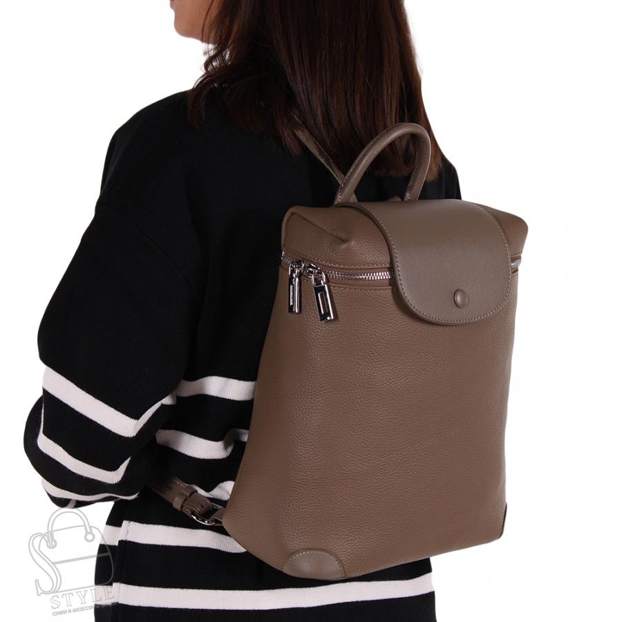 Рюкзак женский кожаный 7138VG gray Vitelli Grassi/30 в Нижнем Новгороде