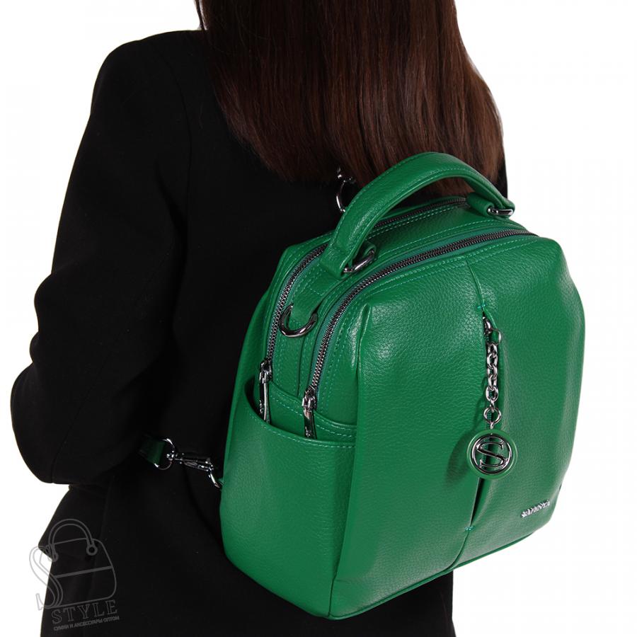 Рюкзак женский 69013-20 green Velina Fabbiano-Safenta/30 в Нижнем Новгороде