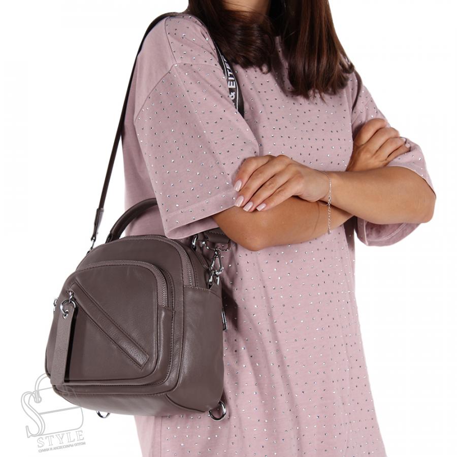 Рюкзак женский кожаный 18135 d.apricot Polina&Eiterou/30  в Нижнем Новгороде