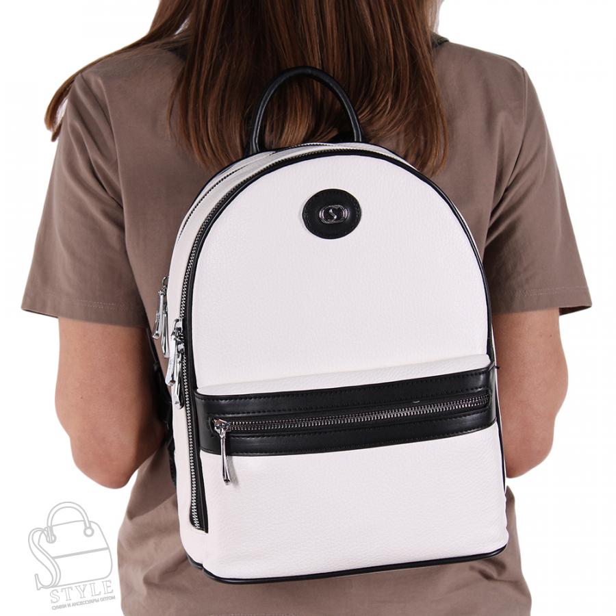 Рюкзак женский 69145-1 white Velina Fabbiano-Safenta/50