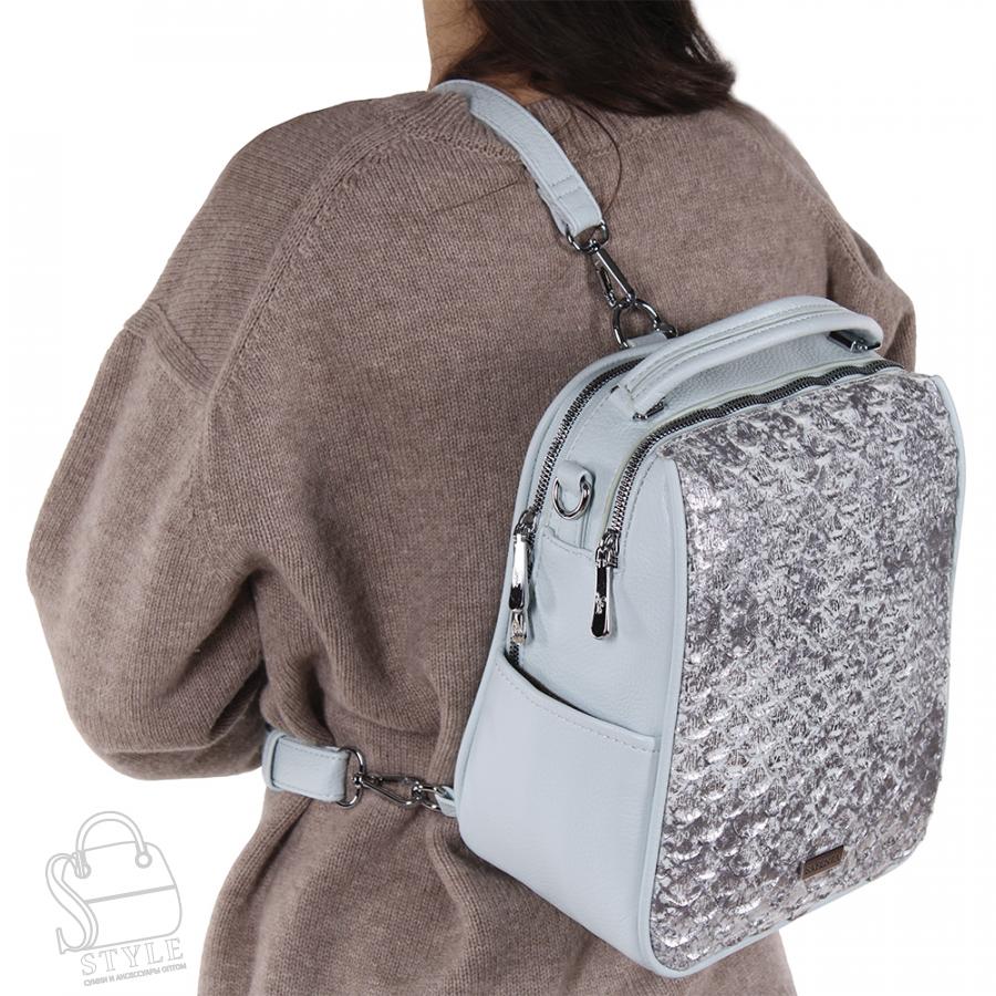 Рюкзак женский 69088-2 l.blue Velina Fabbiano-Safenta/50 в Нижнем Новгороде