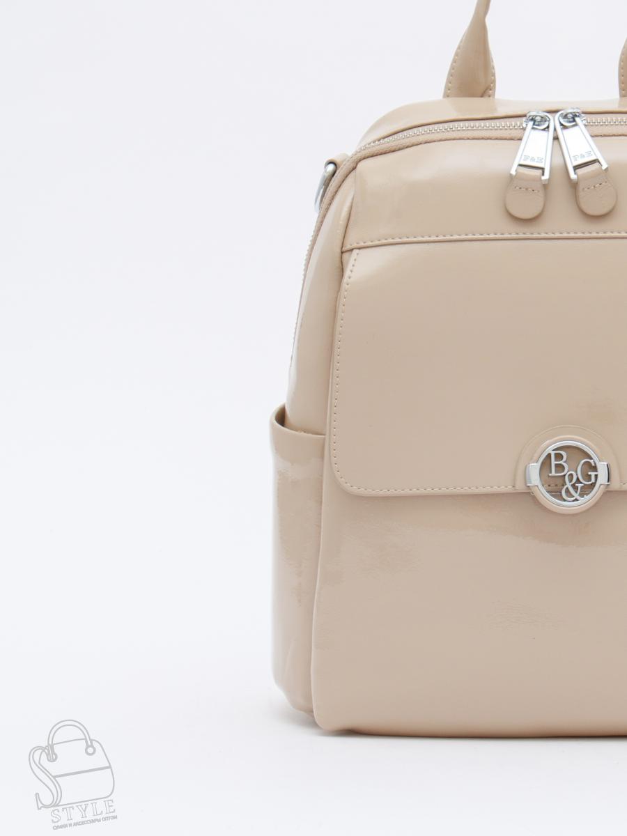 Рюкзак женский кожаный 21023-8 apricot Polina&Eiterou  в Нижнем Новгороде