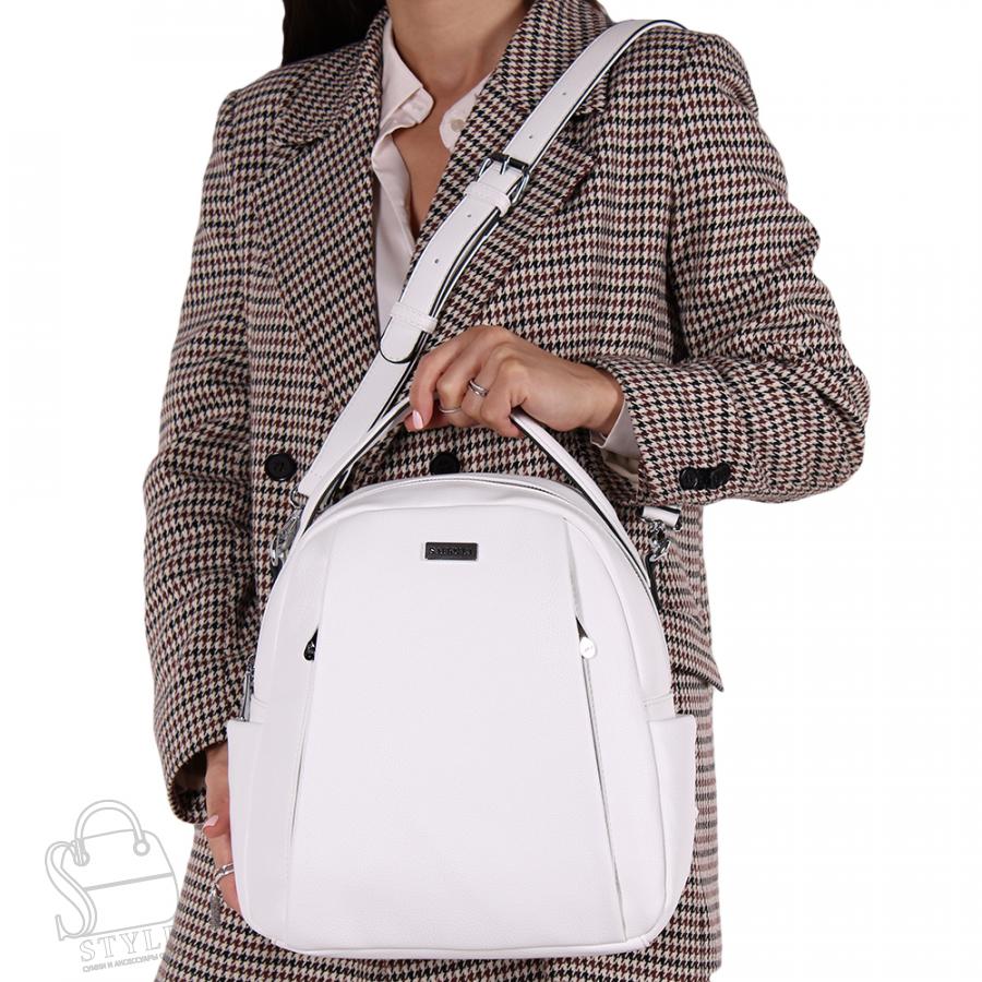Рюкзак женский 670075-1 white Velina Fabbiano-Safenta/30 в Нижнем Новгороде