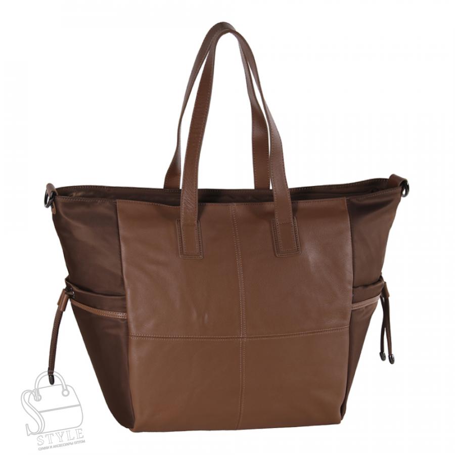 Сумка дорожная кожаная 9010W khaki Polina&Eiterou в Нижнем Новгороде