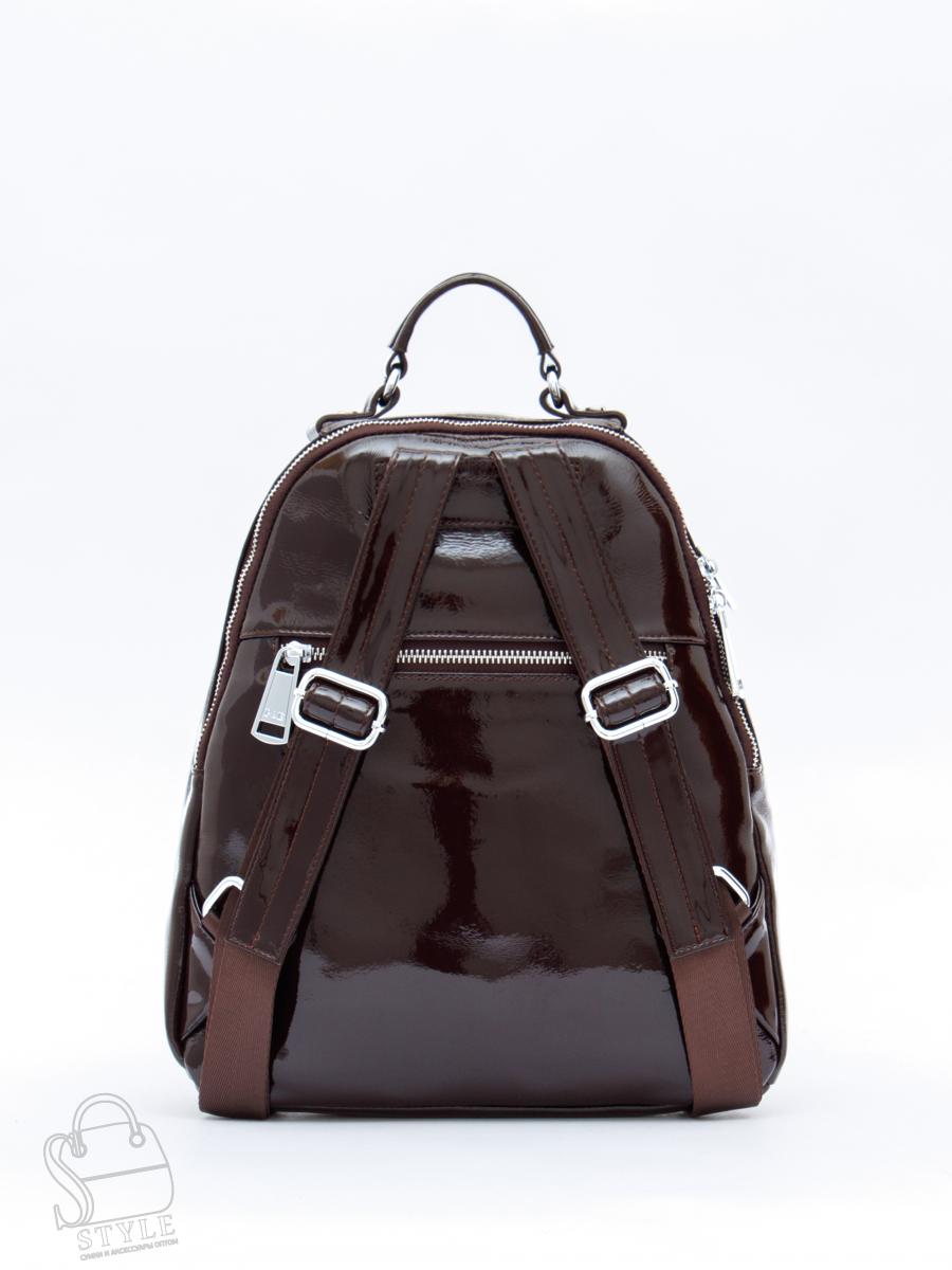 Рюкзак женский кожаный 19001-8 coffee  Polina&Eiterou