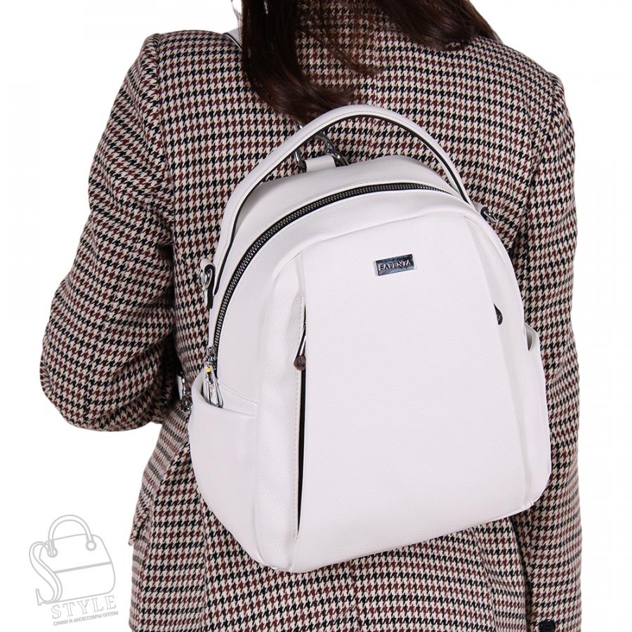 Рюкзак женский 670075-1 white Velina Fabbiano-Safenta/30 в Нижнем Новгороде