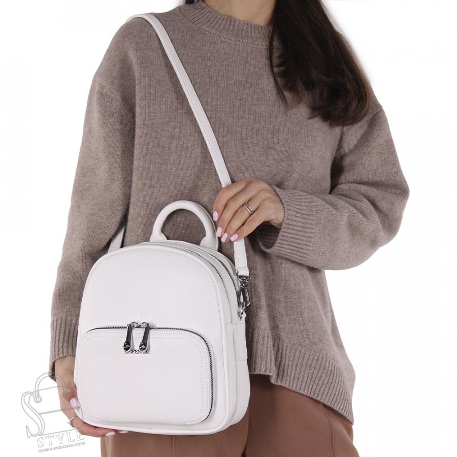 Рюкзак женский 670100 white Velina Fabbiano-Safenta/30 в Нижнем Новгороде