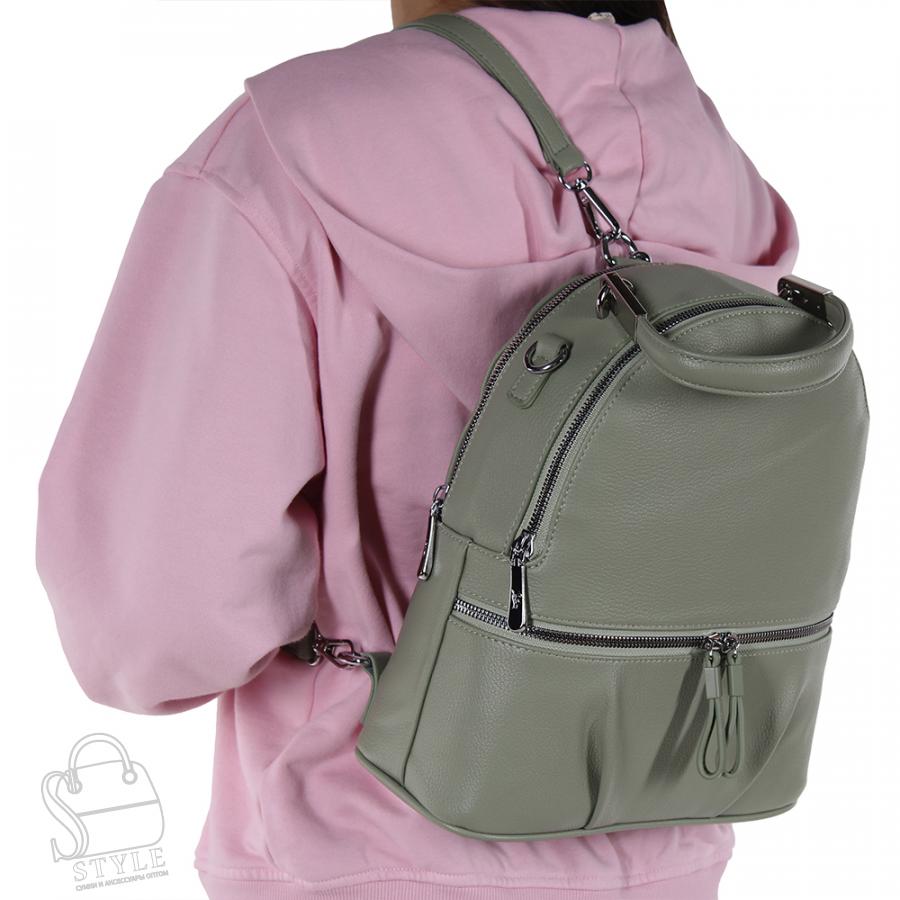 Рюкзак женский 69135 green Velina Fabbiano-Safenta  в Нижнем Новгороде