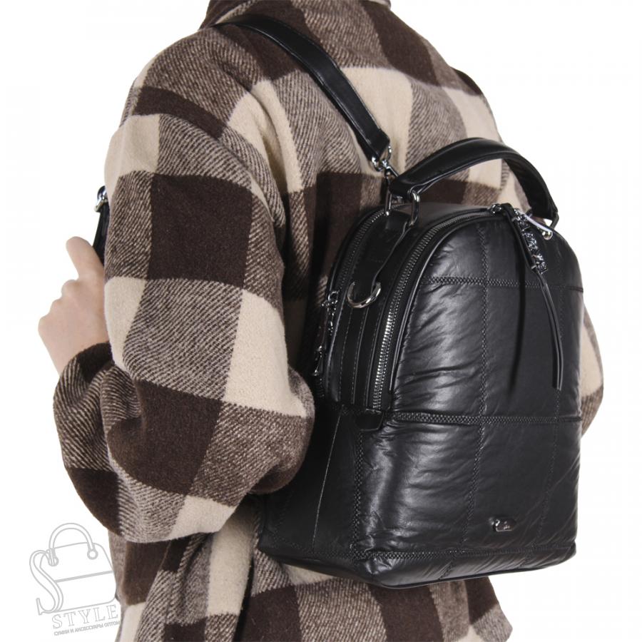 Рюкзак женский 670122 black Velina Fabbiano - Safenta в Нижнем Новгороде