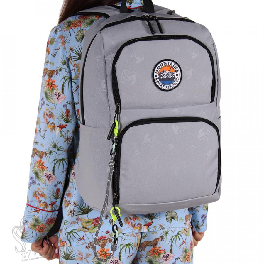 Рюкзак женский текстильный 494PW l.gray Sikale  в Нижнем Новгороде