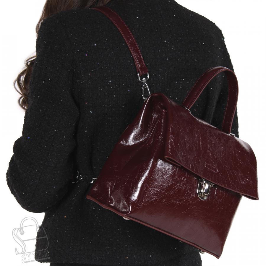 Рюкзак женский кожаный 807VG wine Vitelli Grassi в Нижнем Новгороде