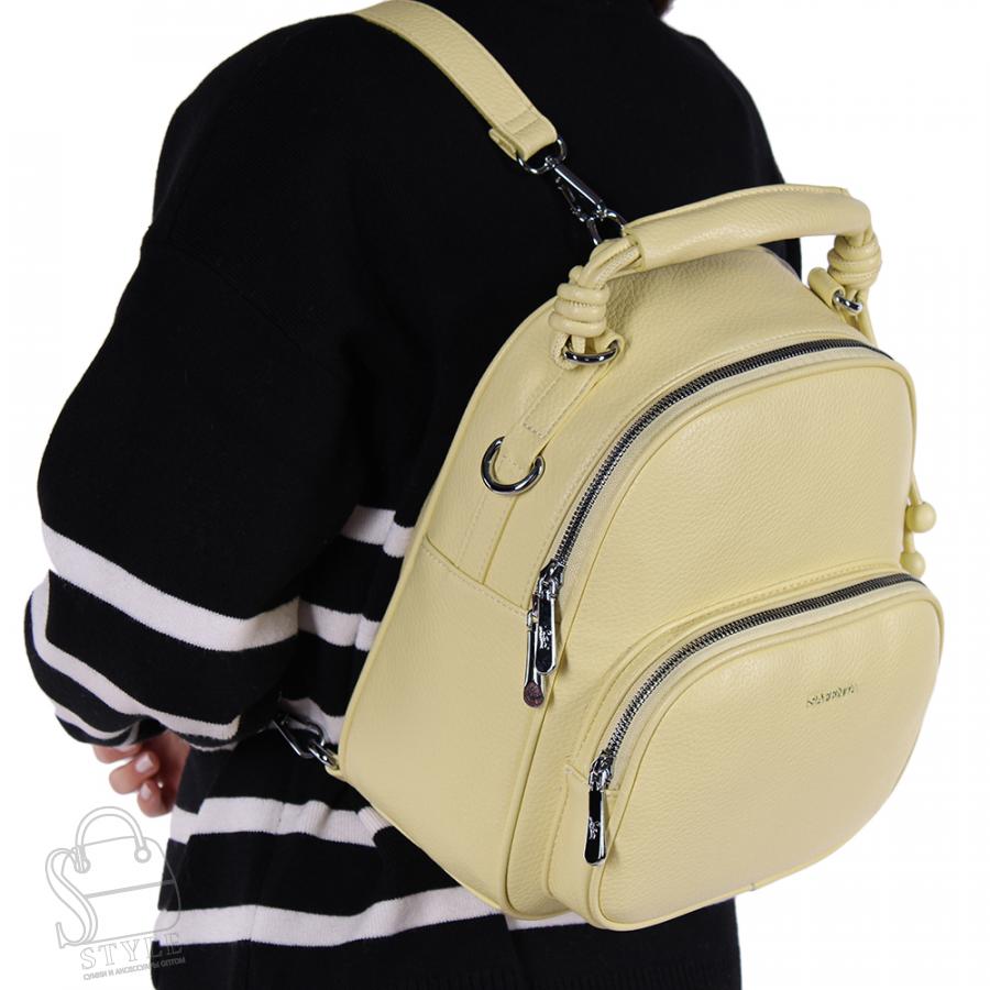 Рюкзак женский 670070-1 yellow Velina fabbaino-Safenta/30 в Нижнем Новгороде