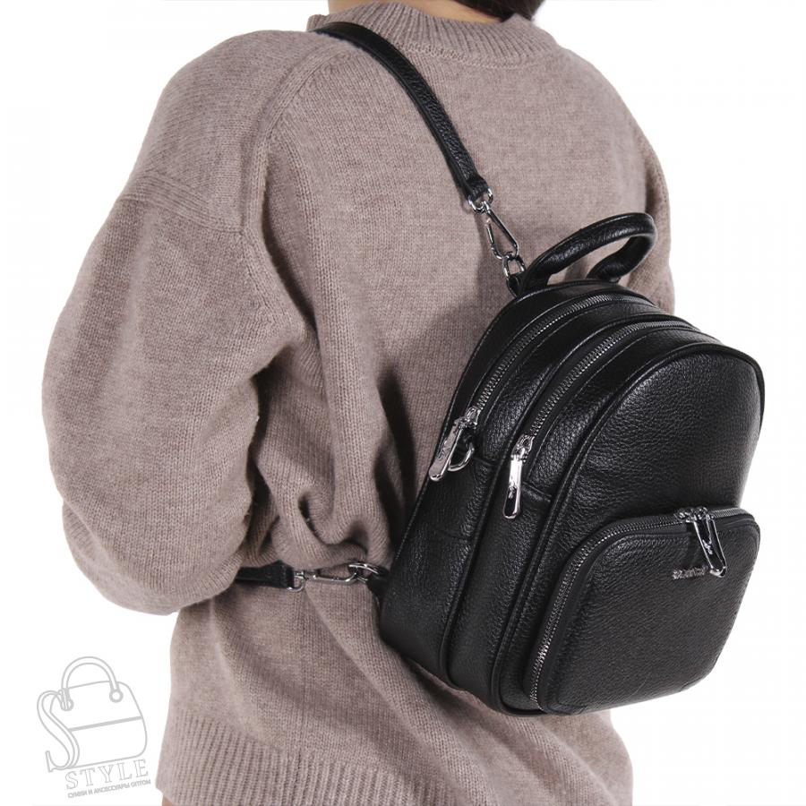 Рюкзак женский 670100 black Velina Fabbiano-Safenta/30 в Нижнем Новгороде