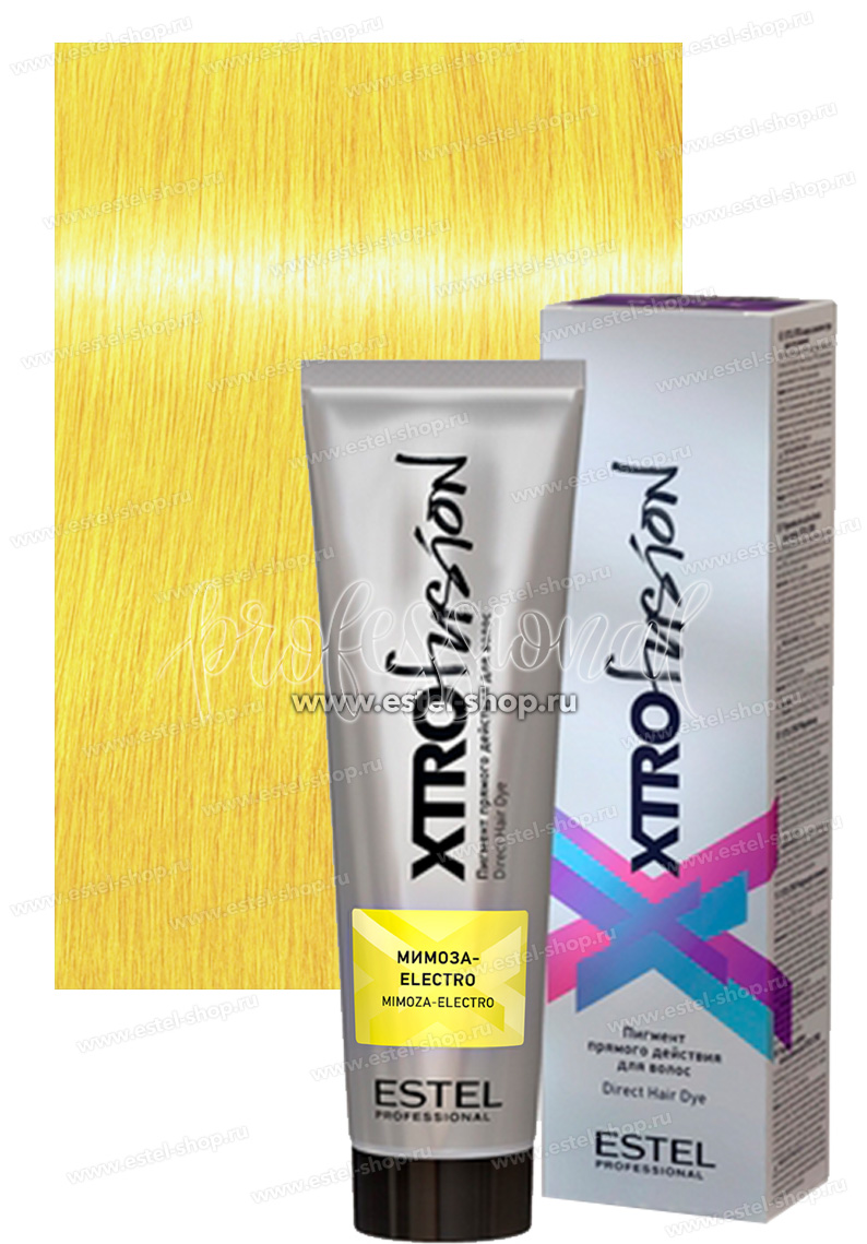 Estel XTRO FUSION Mimoza Electro Пигмент прямого действия для волос Мимоза электро 100 мл.