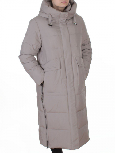 8359 GRAY Пальто зимнее женское (200 гр. холлофайбер)