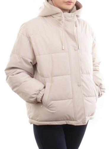 H24-088 BEIGE Куртка демисезонная женская (120 гр. холлофайбер)