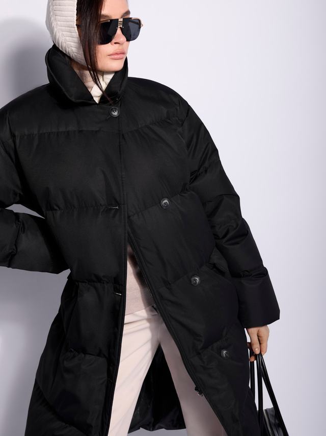 Пуховик: В211-110-61 В211-110-61 Черный 19-4007