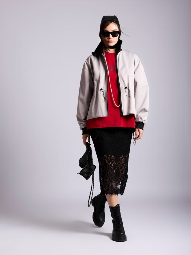 Бомбер: В149-65 В149-65 Светло-серый 1801-53