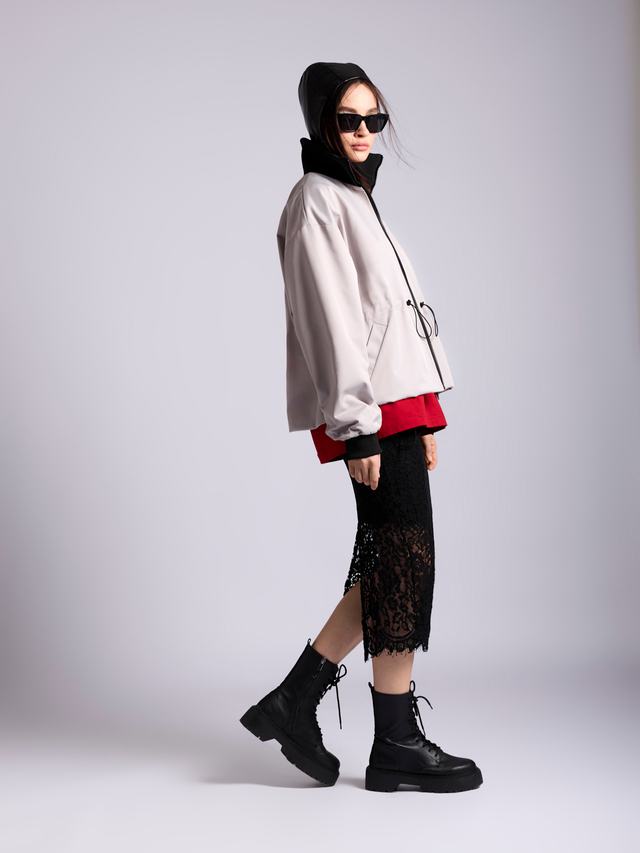 Бомбер: В149-65 В149-65 Светло-серый 1801-53