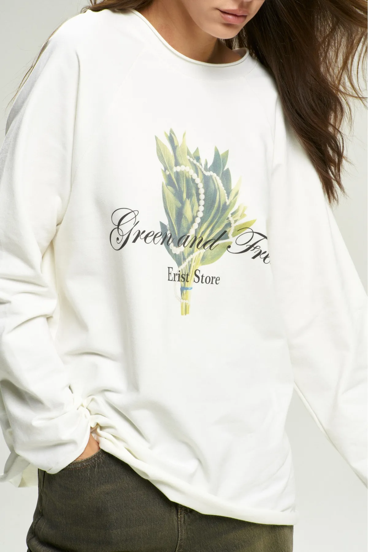 Лонгслив GREEN and FRESH White