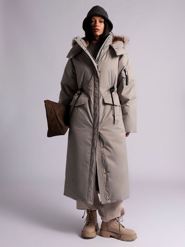 Ст.цена 30000р. Пуховик: В225-12-61 В225-12-61 Серо-бежевый 16-1107