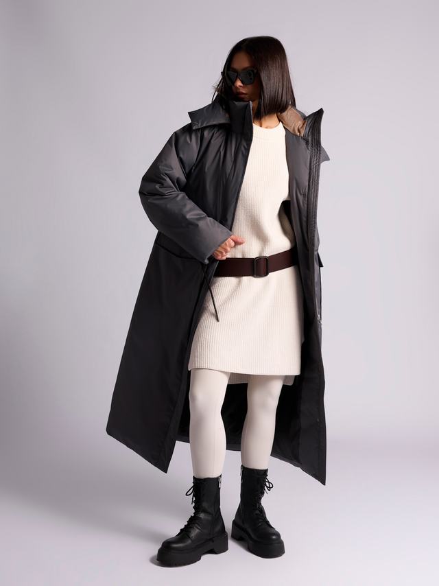 Ст.цена 30000р. Пуховик: В225-12-61 В225-12-61 Темно-серый 19-0201