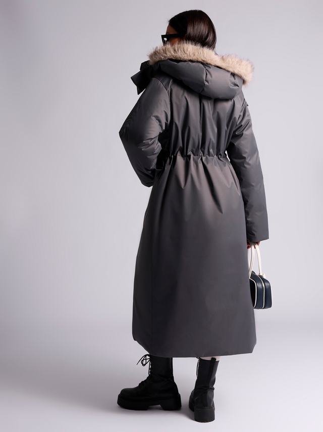 Ст.цена 30000р. Пуховик: В225-12-61 В225-12-61 Темно-серый 19-0201