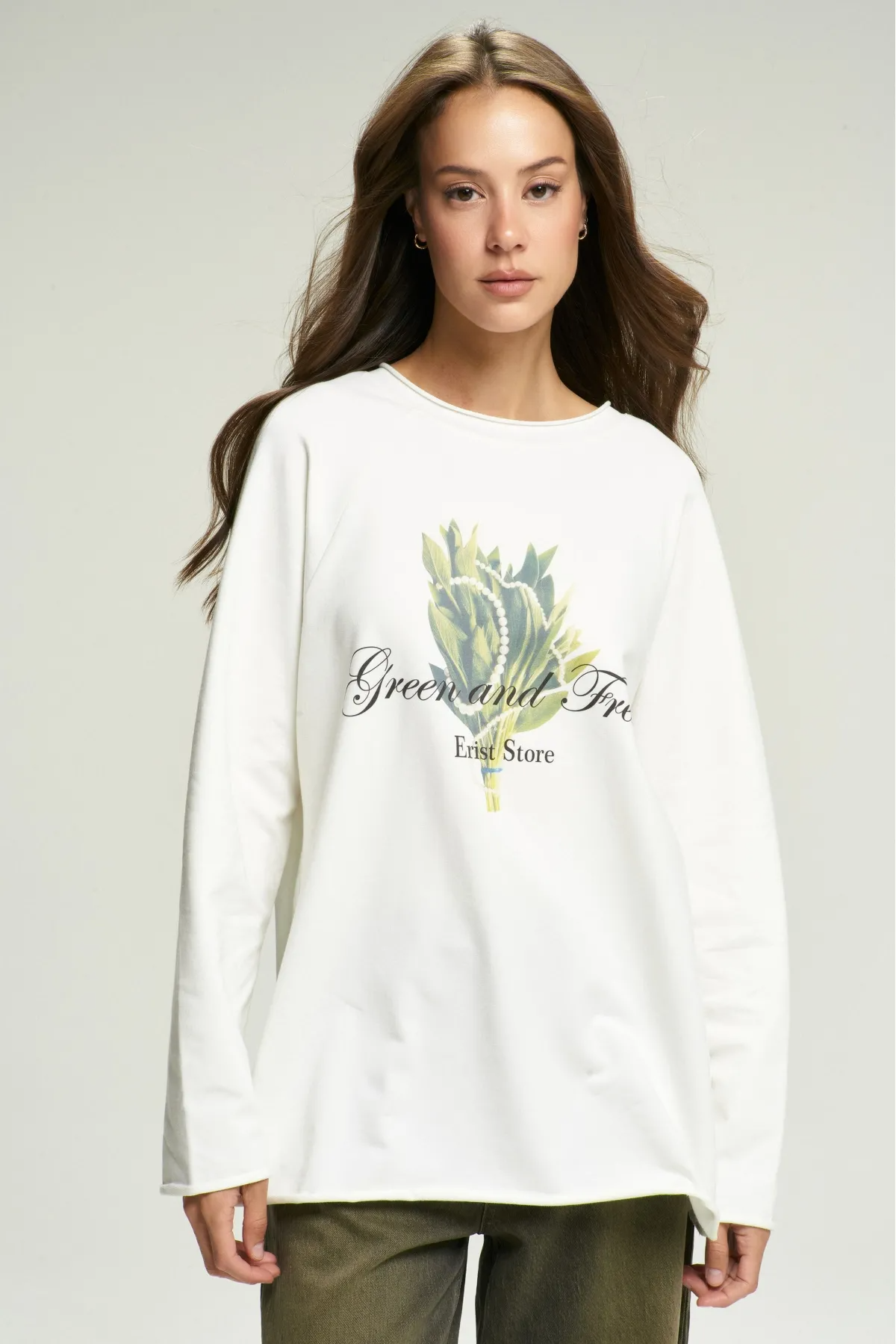 Лонгслив GREEN and FRESH White
