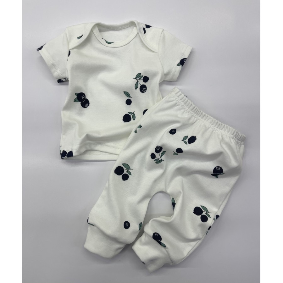 75-62 ИНО Комплект футболка ок/пл + ползунки на манжете, расцветка в ассортименте.