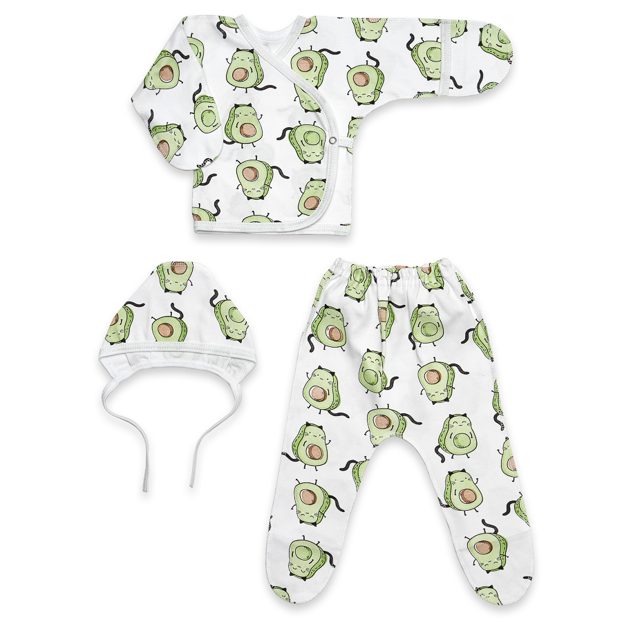 .80-21 ИНО Комплект для новорожденных из интерлока, в ассорт.