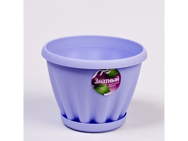 Пластик Горшок Знатный с под.2л (сиреневый)