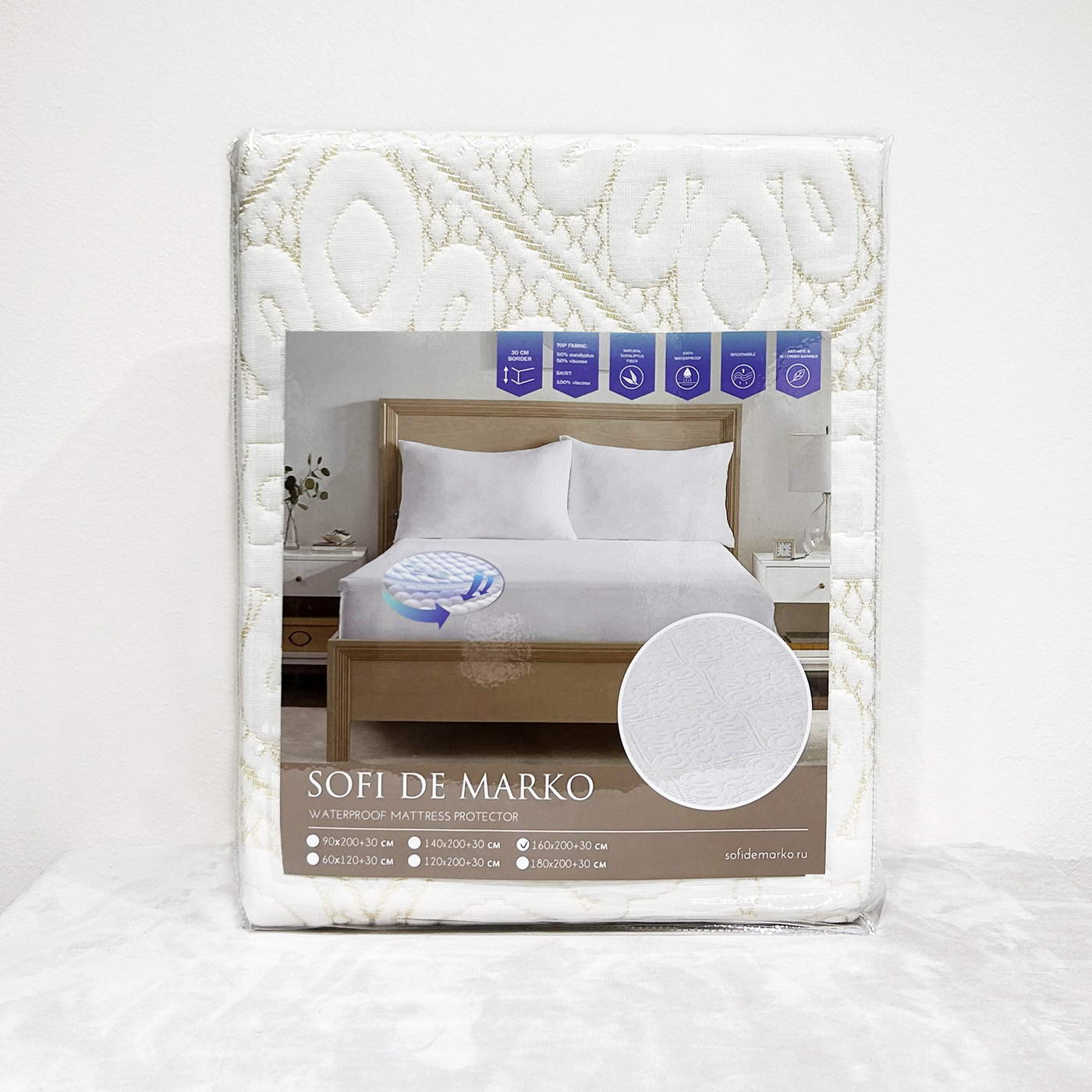 Наматрасник Эвкалипт 180х200