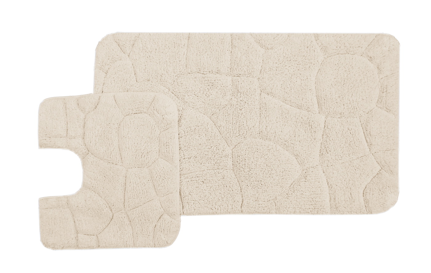 Moretto (беж) Набор ков. для ванной комнаты 60х100 и 50х50см