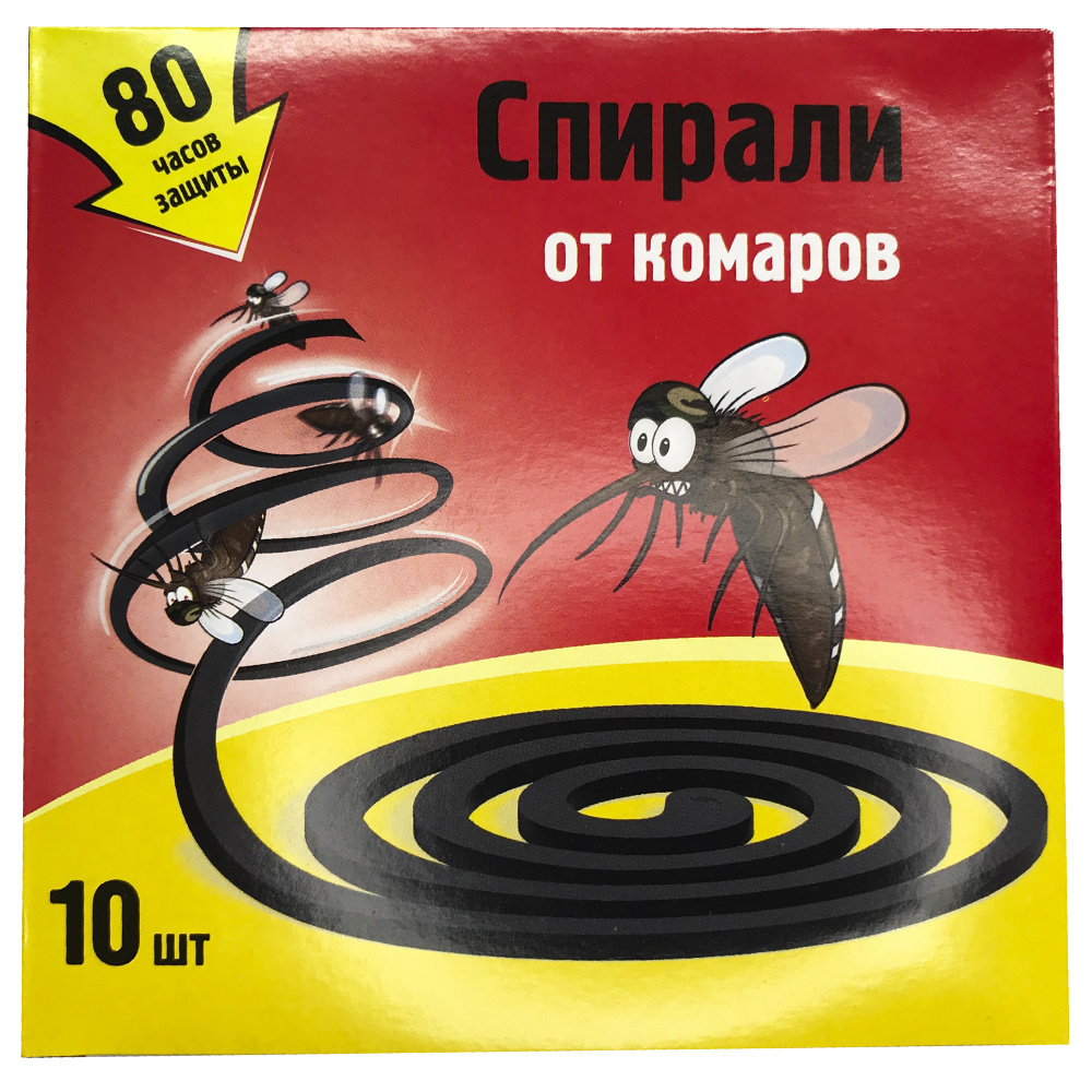 Спирали Nadzor от комаров черные с запахом 10шт(60шт/м)