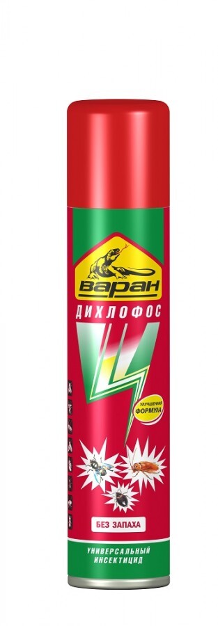 Аэрозоль(190мл)Дихлофос ВАРАН Форте универс.красно-зеленый п/полз б/зап.(24шт/м)