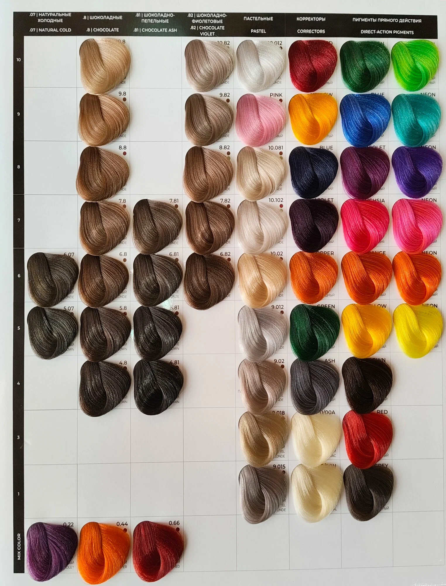 Крем-краска для волос TNL Million glow Private collection Silk protein 100мл