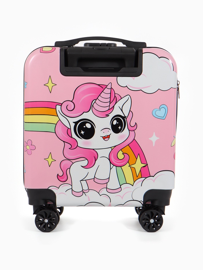 Чемодан детский «Выбражулька» 20 л (XS), отдел на молнии, розовый