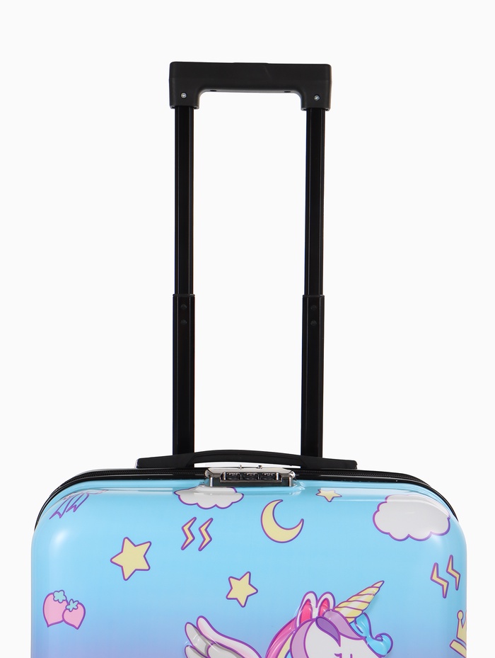 УЦЕНКА Чемодан детский, 41 л, отдел на молнии, с принтом, розовый/разноцветный